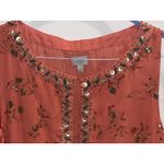 Pearl by Georgina Chapman of Marchesa Peach Gold Beaded Embellished Dress 12 Photo 3