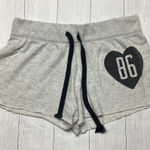 PINK - Victoria's Secret PINK Gray & Black 86 Heart Shorts Size XS Photo 0