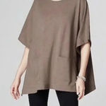 NWT J.JILL DRIFTWOOD JERSEY KNIT PONCHO TOP Tan Size undefined Photo 0