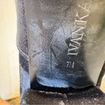 Ivanka Trump  Blue Grey Velvet Ankle Sock Boots Womens 7 Fall Classic Heeled Photo 6