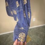 Rara Avis By Iris Apfel Blue Jacket All Over Embroidery Sashiko Wearable Art XL Photo 5