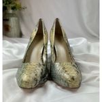Saks 5th Avenue Saks Fifth Avenue Leather Animal Print Pumps Cream Multi 8 Photo 5