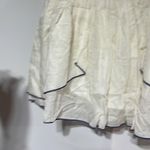 Free People Lip Smocking Good Layered Beaded & Smocked Mini Skirt Medium Photo 3