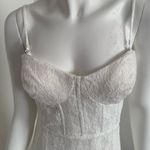 Lulus White Lace Bustier Maxi Dress – Size L – Stretch Fit Bridal Gown – New Size L Photo 4