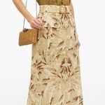 Zimmermann  Beige & Yellow Floral Belted Skirt Photo 1