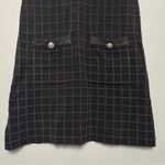 Maje  Rassimy Textured Sleeveless Knit Mini Dress Black Silver Women’s Size 38/M Photo 5