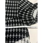 ZARA Black and White Work Dress Flowers with Blue detailing Corpcore Short Dress Photo 6