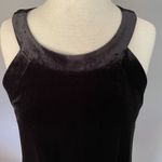 Betsey Johnson VTG  Halter Dress Size 10 Black Velvet Cocktail Party Formal LBD Photo 1