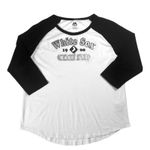 Majestic MLB Chicago White Sox Women's 1900 Raglan Sleeve T-Shirt in White, XL Photo 0