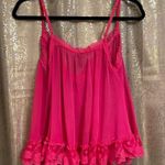 Victoria's Secret Sexy Little Things Hot Pink Mesh Babydoll Cami, S Photo 1