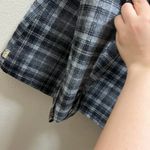 Billabong Coat Black Gray Plaid Wool Blend Faux Fur Hooded Jacket Sz S Photo 6