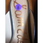 Sam Edelman Black Leather Pointed Toe Mules Loafers Gold Accent Women's Size 8 Photo 4