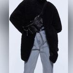 ZARA Soft Fleece Faux Fur Shearling Teddy Oversized One-Button Coat Jacket Sz XS Photo 0