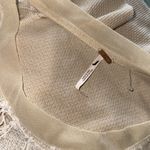 Free People NWOT  Toni Tunic Top Waffle Knit Mesh Embroidered Slouchy Lace Photo 2