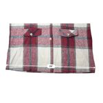 Cottagecore Collared Red Plaid Flannel BU Shirt 16W Shacket Cabincore NWT Photo 7