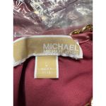 Michael Kors rose Pink Dress Long Sleeve Chain Neckline Party Cocktail L Pink Size L Photo 4