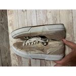 Superga  Gold Sparkle Glitter Sneakers Women's Size 7 Lace Shoes Shimmer Photo 6