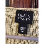 Eileen Fisher Yellow Linen V Neck Long Sleeve Pullover Sweater Medium Photo 2