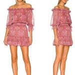 MISA Los Angeles ✨SALE Washed Rose Pink Danae Floral Blouson Mini Dress Sz XS Photo 5