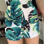 Charlotte Russe Strapless Leaf Print Romper Photo 2