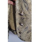 Carmen Marc Valvo Collection Jacquard Cropped Evening Jacket Gold 4 Photo 7