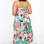 Forever 21 NWT Floral Satin Cowl Neck Midi Slip Dress with Slit - Size 0X / 12 Photo 3