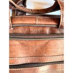 Vintage Brown Samsonite Leather Laptop Bag 12"x16" With Adjustable Strap & Multi Photo 3