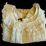 Love Sam Anthropologie Fringe Crochet Off Shoulder Top Size Med Petite Photo 14