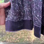 Gianni Bini  Molly Skirt 100% Silk Violet Velvet Trim Mini Pleated Size 8. NEW Photo 2