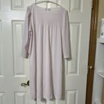 EUC‎ Vintage Miss Elaine Pink Floral Trim Nightgown Nice 39” Long Photo 7