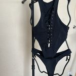 Agua Bendita  Arin‎ Eter Swimsuit cut out size S NWT Photo 4