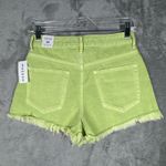 PacSun Shorts Womens 0 25 Neon Green Vintage High Rise Festival Cut Off Denim Photo 2