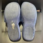 Kensie 🩷💙 Peep Toe Faux Fur Fuzzy Heart Slippers Navy Blue Size 9 Photo 9