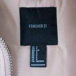 Forever 21  Blush Pink Winter Jacket Faux Fur Hood Small Parka Coat Photo 3