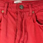 BDG Urban Outfitters Womens Jeans Red High Rise Straight Leg Raw Hem Size‎ 26 Photo 1
