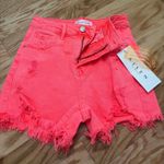 Risen Neon Pink  Jean Shorts  Photo 0
