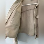 Divided H&M Teddy Jacket Cropped Jacket Sherpa Fuzzy Tan Beige Size S M L Photo 3