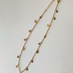 Gold Toned Necklace Set, Star Dangle And Emerald Pendant Necklaces Photo 5