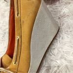 Timberland  skipher Leather Mule Wedge Heels‎ Wheat Tan White 8 Photo 11