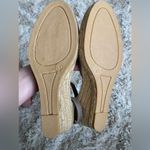 Tom Pons Espadrille Wedges Natural Fibers Taupe Clasp Prong Spring Summer Party Size 10 Photo 7