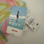 Roxy  Bikini Top Size Medium Tropics Hype Crop Top NWT Pastel Swirl Swim Beach Photo 8