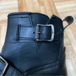 Frye Engineer Shearling Short Black Rubber Coated Waterproof Ankle Boots Size 6 Photo 7