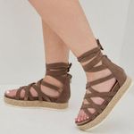Torrid Espadrille Gladiator platform wide width Sandals Photo 0