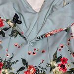 Jessica Simpson Floral Blue Pinup Style Dress Sz 4 Photo 5