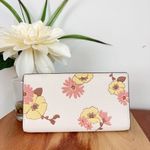 Coach NWT Slim Zip Wallet With Floral Cluster Print Photo 1