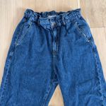 ZARA  Paperbag Denim Blue Jeans Size 10 Photo 1