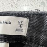 Abercrombie & Fitch  27 4 Jeans Curve Love Skinny High Rise Black Holes Distress Photo 6