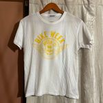 Daydreamer  Bike Week 88 Ringer Tee Austin TX White Yellow Short Sleeve T-Shirt S Photo 1