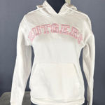 J. America Women’s White Embroidered ‘Rutgers’ Hoodie Size M NEW Photo 0