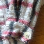 ZARA  Cream Red Black Plaid Overshirt Shacket Jacket Photo 4